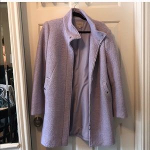Loft funnel neck pea coat jacket coat